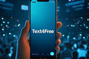 Text4Free a hand with a mobile