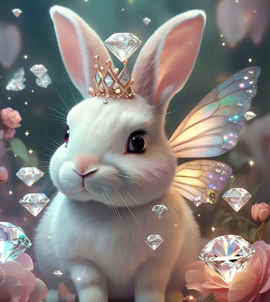 DiamondFairyBunny a bunny with diamonds